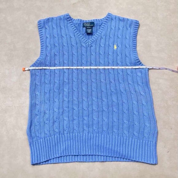 Ralph Lauren Light Blue V-Neck Sweater Vest - Picture 5 of 6